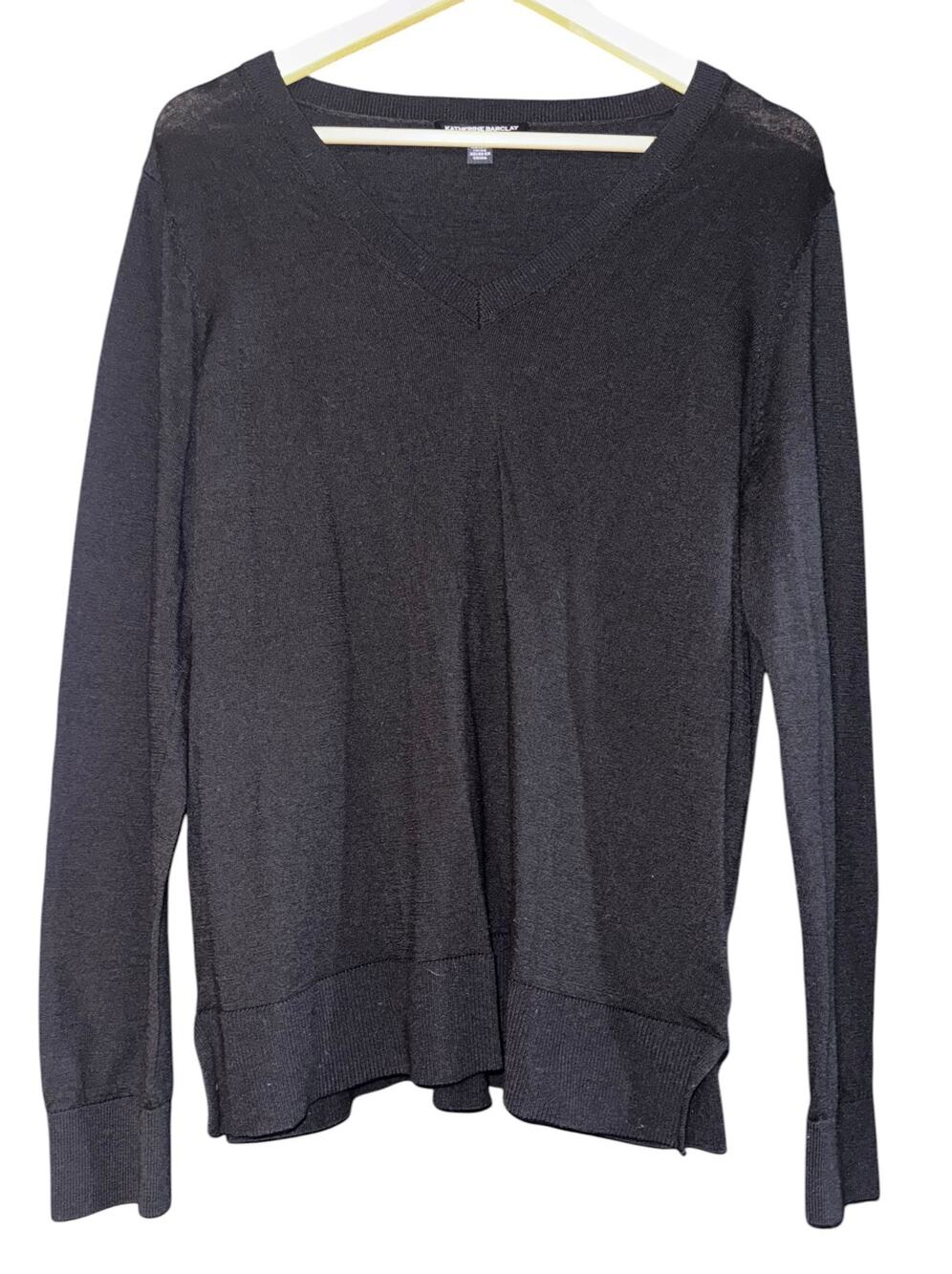 Katherine Barclay 100% Merino Wool Sweater Women's XL Luxury Old Money Classic